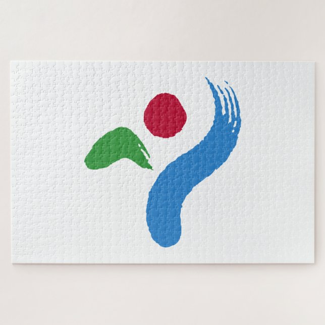 Puzzle Bandera de Seúl (Corea del Sur) (Horizontal)