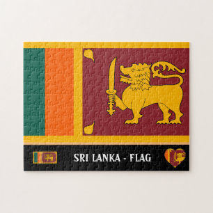 Puzzle Bandera de Sri Lanka y país de Sri Lanka / Sri Lan