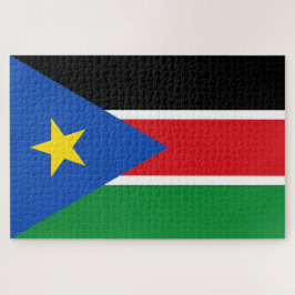 Puzzle Bandera de Sudán del Sur (África)