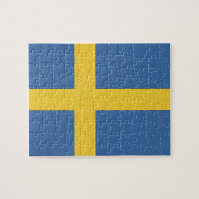 Puzzle Bandera de Suecia (Horizontal)