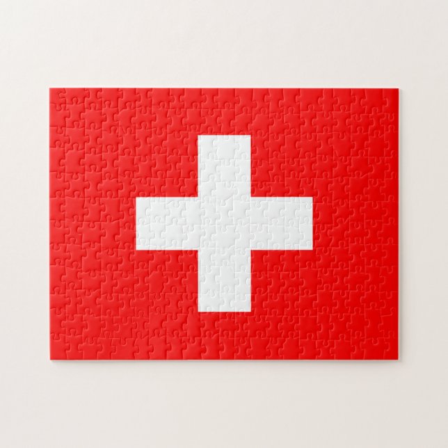 Puzzle Bandera de Suiza (Horizontal)