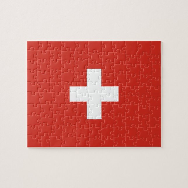 Puzzle Bandera de Suiza (Horizontal)