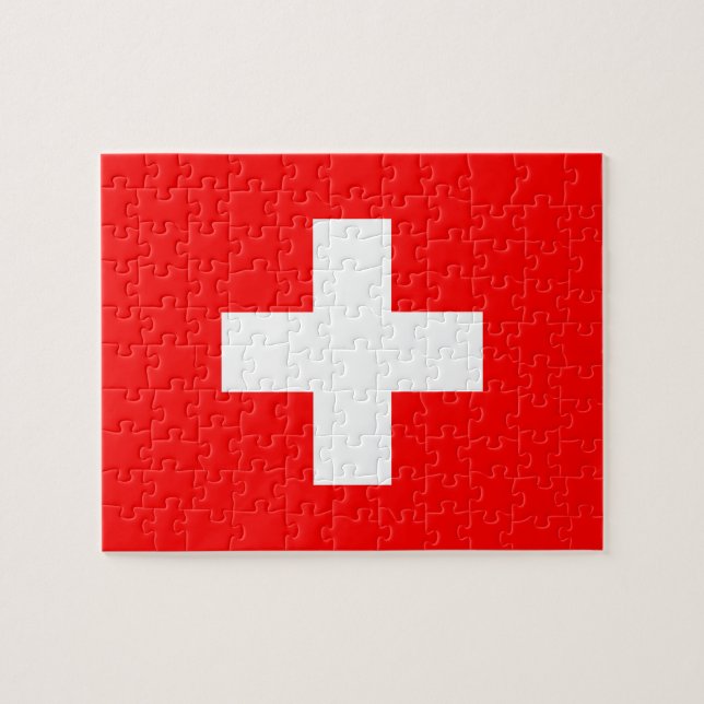 Puzzle Bandera de Suiza (Horizontal)