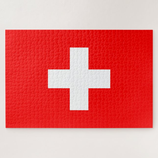 Puzzle Bandera de Suiza (Horizontal)