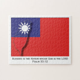 Puzzle BANDERA DE TAIWÁN ROC| Nación bendecida| Taiwanés