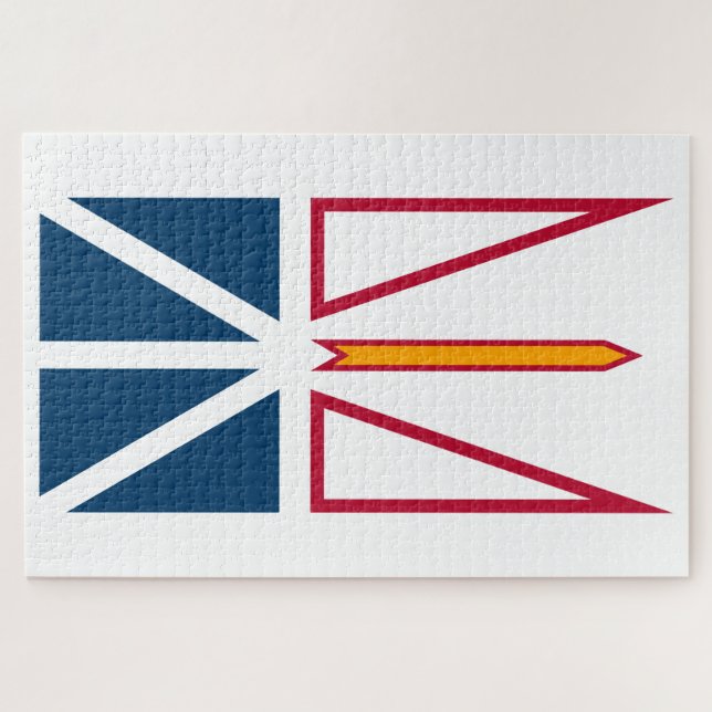 Puzzle Bandera de Terranova y Labrador (Canadá) (Horizontal)