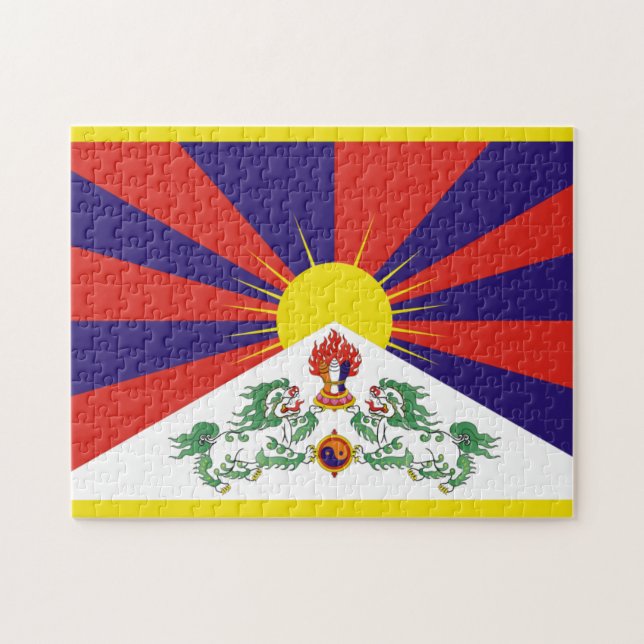 Puzzle bandera de tibet (Horizontal)