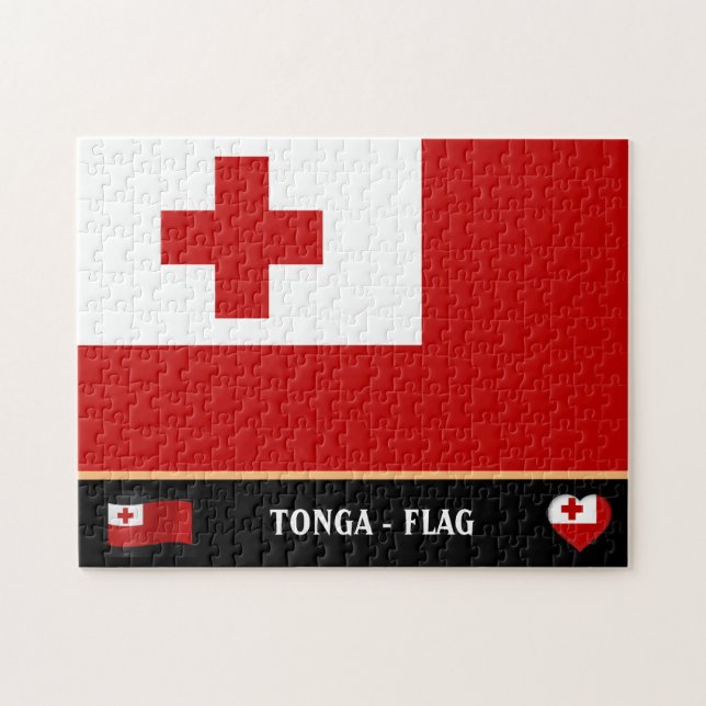 Puzzle Bandera de Tonga y país de Tonga / Tonga