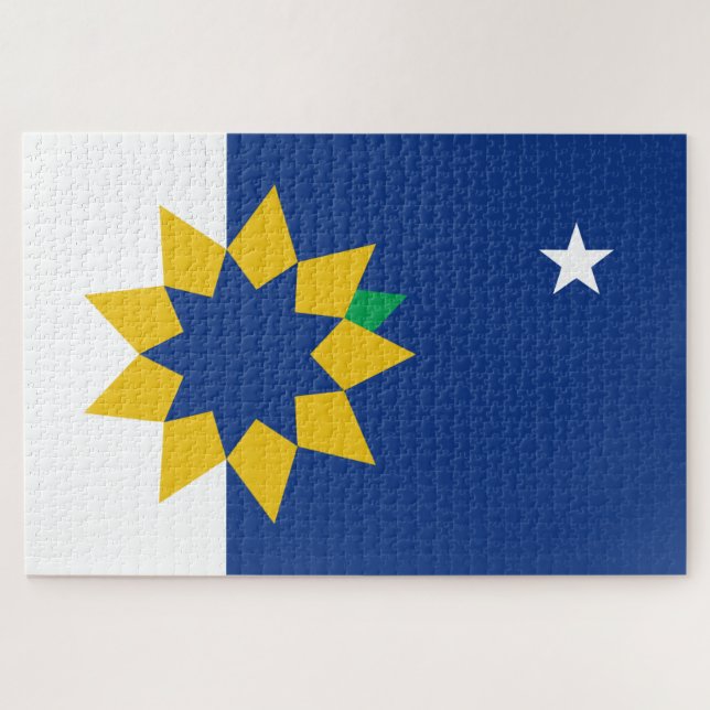 Puzzle Bandera de Topeka (Kansas) (Horizontal)