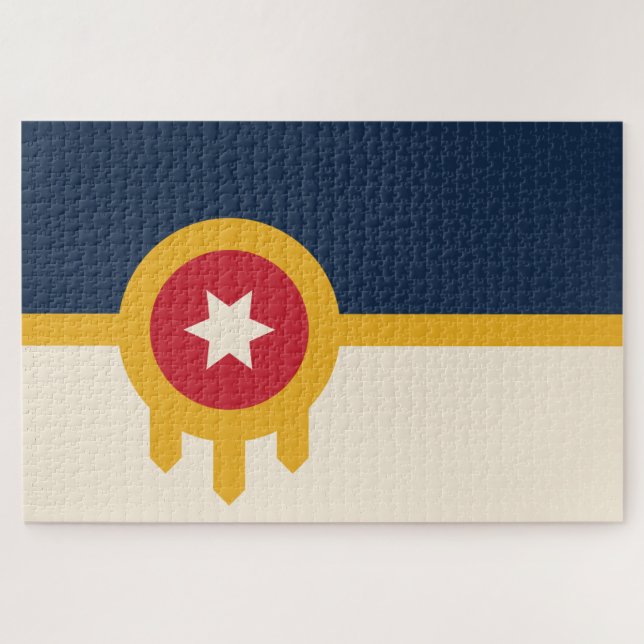 Puzzle Bandera de Tulsa (Oklahoma) (Horizontal)