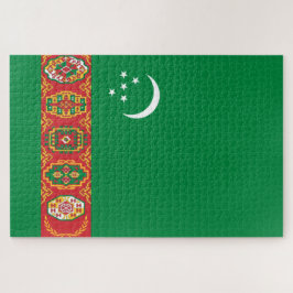 Puzzle Bandera de Turkmenistán (Turkmenistán)