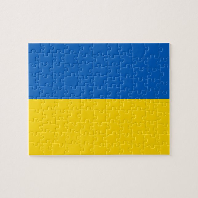 Puzzle Bandera de Ucrania (Horizontal)