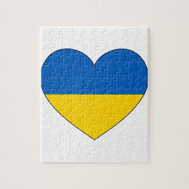 Puzzle Bandera de Ucrania simple (Vertical)