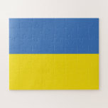 Puzzle Bandera de Ucrania, ucraniano Слава Україні Slava<br><div class="desc">Los colores de la bandera de Ucrania, azul y amarillo, han ondeado durante siglos sobre una tierra rica en historia y espíritu. El azul representa el vasto cielo ucraniano, mientras que el amarillo simboliza los campos de trigo dorado que se extienden por sus fértiles llanuras. Este símbolo simple pero poderoso...</div>