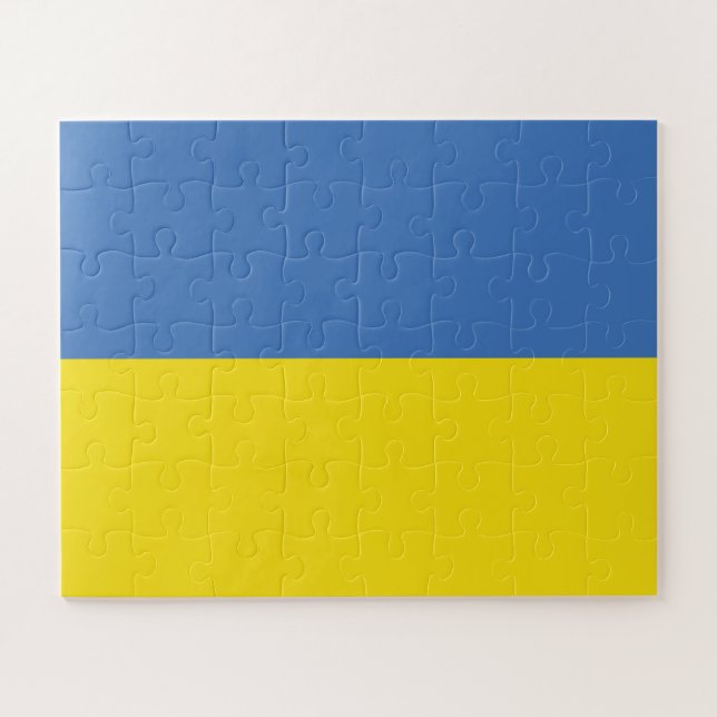 Puzzle Bandera de Ucrania, ucraniano Слава Україні Slava  (Horizontal)