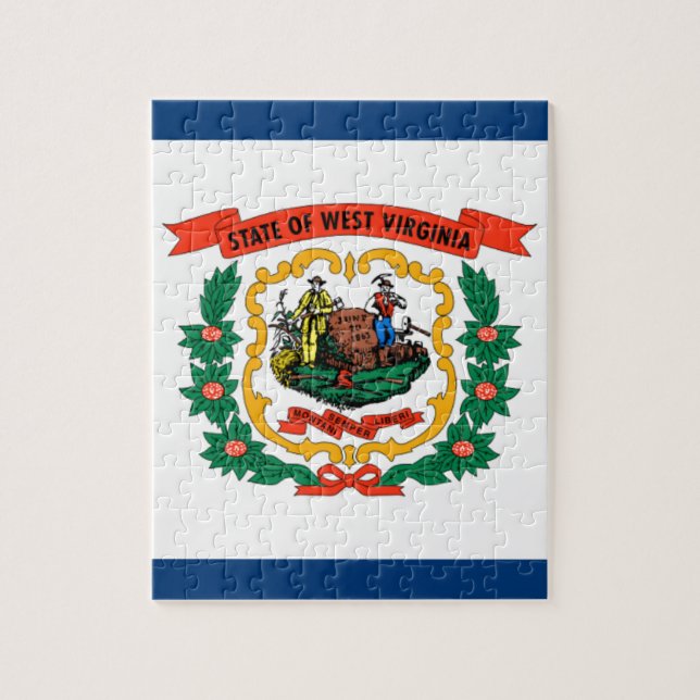 Puzzle Bandera De Virginia Occidental (Vertical)