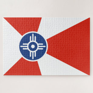 Puzzle Bandera de Wichita (Kansas, Estados Unidos)
