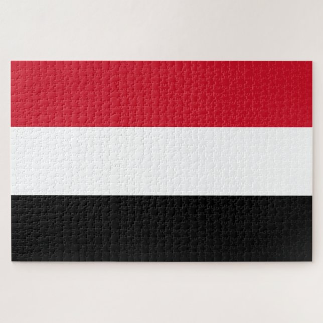 Puzzle Bandera de Yemen (Horizontal)