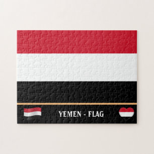 Puzzle Bandera de Yemen y país yemení / Yemen