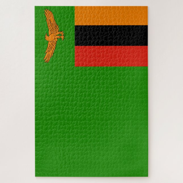 Puzzle Bandera de Zambia (Vertical)