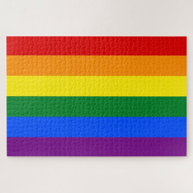 Puzzle Bandera del arco iris (LGBT) (Horizontal)