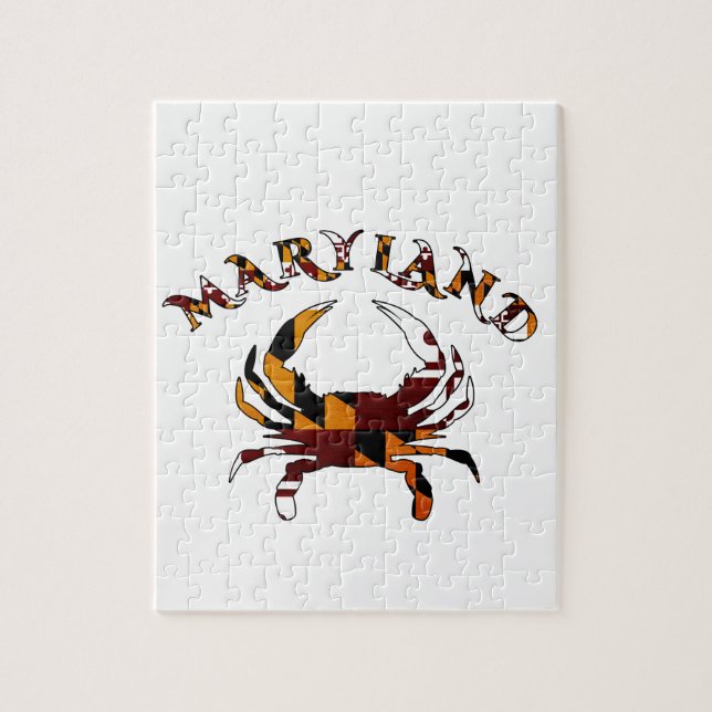 Puzzle Bandera del cangrejo de Maryland (Vertical)