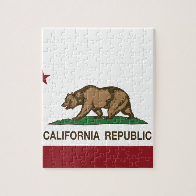 Puzzle Bandera del estado de California (Vertical)