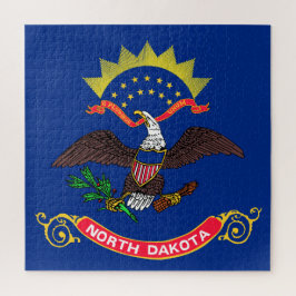 Puzzle Bandera del Estado de Dakota del Norte (Dakotan de