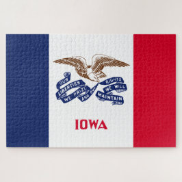Puzzle Bandera del estado de Iowa
