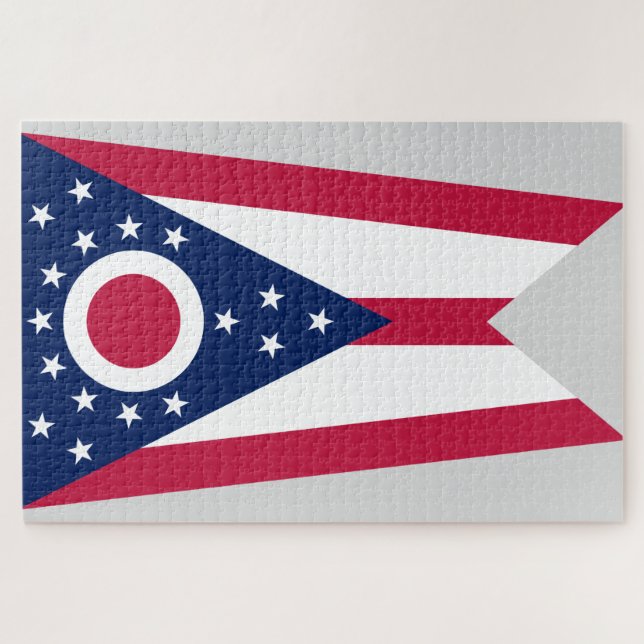 Puzzle Bandera del estado de Ohio (Horizontal)