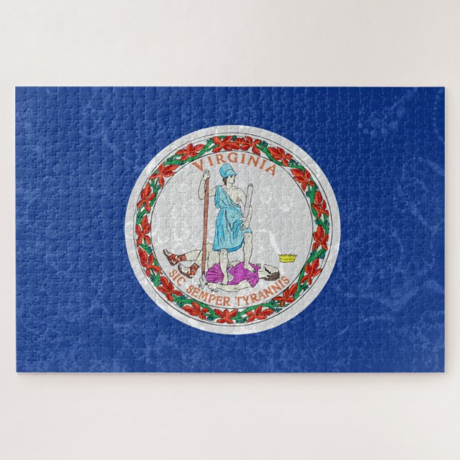 Puzzle Bandera del Estado de Virginia (Horizontal)