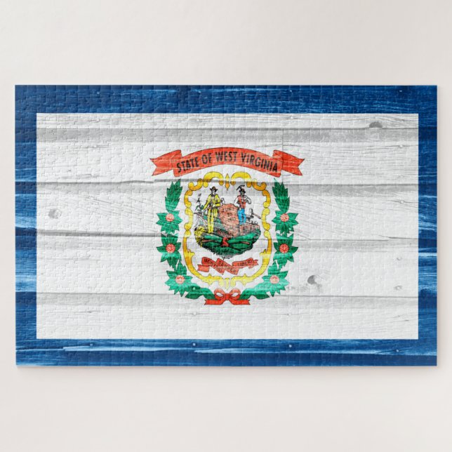 Puzzle Bandera del Estado de Virginia Occidental (Horizontal)