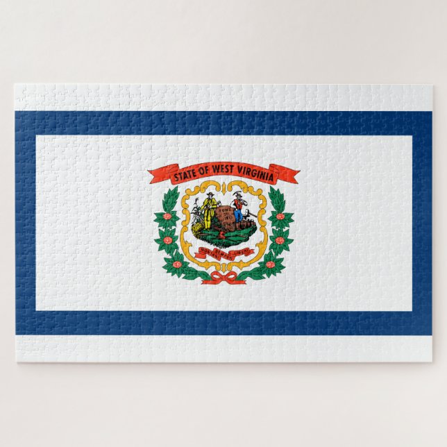 Puzzle Bandera del Estado de Virginia Occidental (Horizontal)