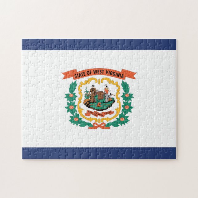 Puzzle Bandera del Estado de Virginia Occidental, Estados (Horizontal)