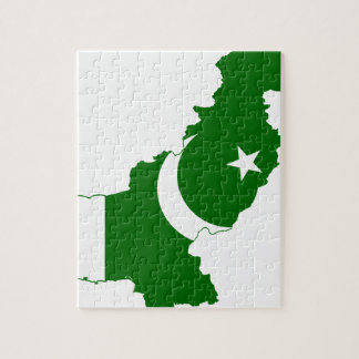 Puzzle Bandera del mapa de Paquistán