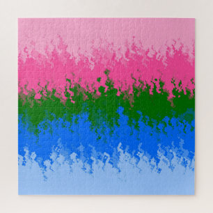 Puzzle Bandera del Orgullo Abstracto Trippy Omniromántico