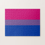 Puzzle Bandera del Orgullo Bisexual<br><div class="desc">La bandera del orgullo bisexual fue diseñada en 1998 para darle a la comunidad bisexual su propio símbolo comparable a la bandera del orgullo gay de la comunidad LGBT más grande y aumentar la visibilidad de los bisexuales, tanto entre la sociedad como dentro de la comunidad LGBT. La franja rosa...</div>