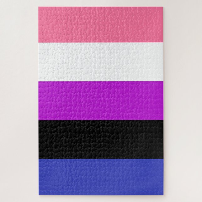 Puzzle Bandera del Orgullo de Gélulos (Vertical)