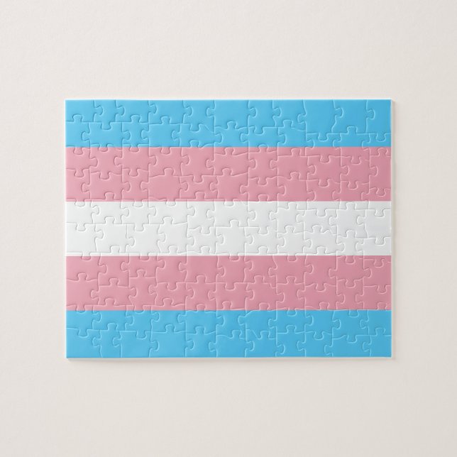 Puzzle Bandera del orgullo del transexual (Horizontal)