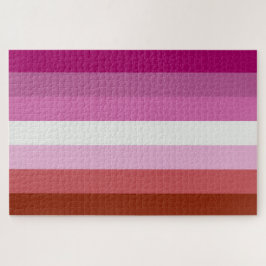 Puzzle Bandera del Orgullo Lesbiano Rosa