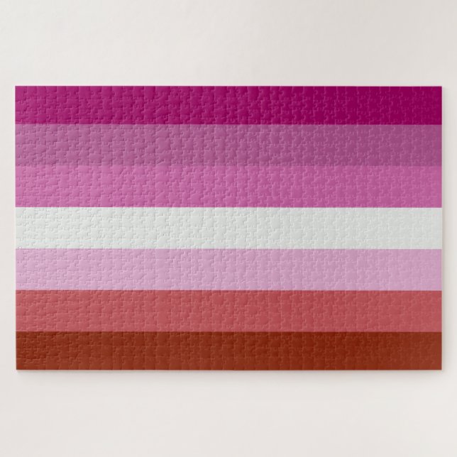 Puzzle Bandera del Orgullo Lesbiano Rosa (Horizontal)