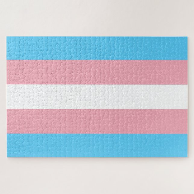 Puzzle Bandera del Orgullo Trans (Orgullo Transgénero) (Horizontal)