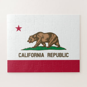 Puzzle Bandera del Oso de la República de California: Cal
