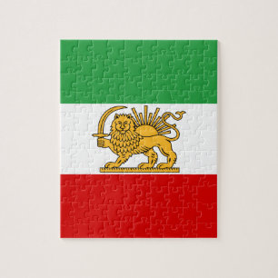 Puzzle Bandera del Shah de 1964-1980) شیروخورشی