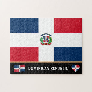 Puzzle Bandera dominicana y país latino/República Dominic