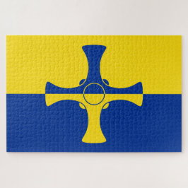 Puzzle Bandera Durham (condado de Inglaterra, Reino Unido