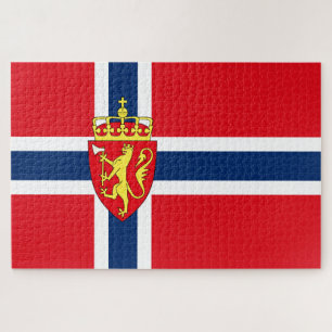 Puzzle Bandera/escudo de armas de Noruega nórdica vikela