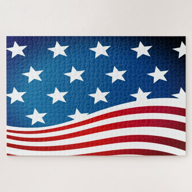 Puzzle Bandera estadounidense (Horizontal)