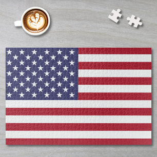 Puzzle Bandera Estadounidense O Imagen Personalizado