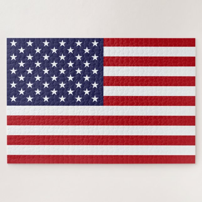 Puzzle Bandera estadounidense USA (Horizontal)